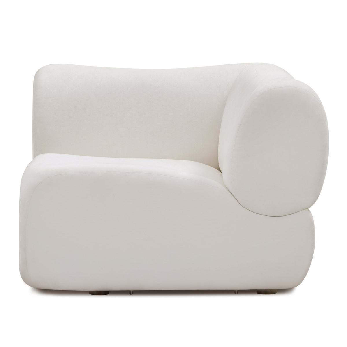 TOV Furniture Zenith Cream Upcycled Corner Wedge