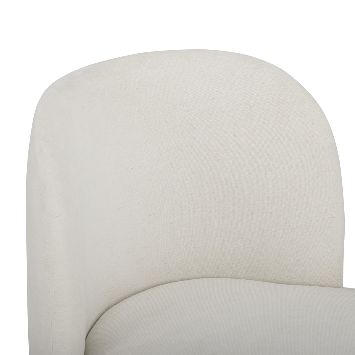 TOV Furniture Persa Cream Round Back Performance Chenille Dining Chair
