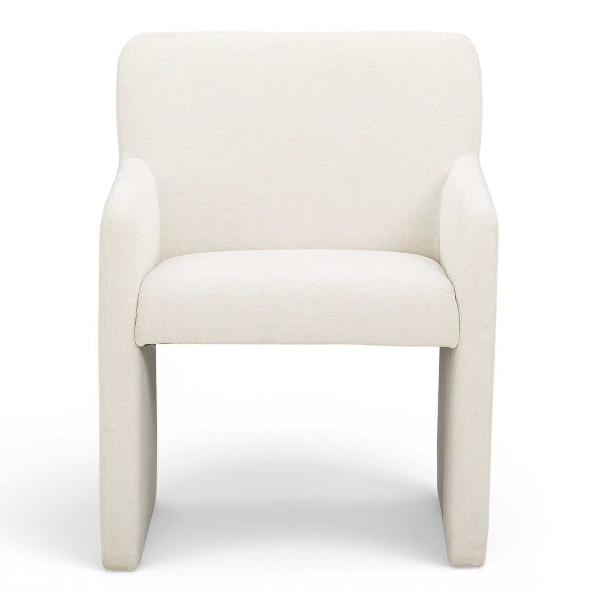 TOV Furniture Crawley White Performance Linen Chenille Dining Chair