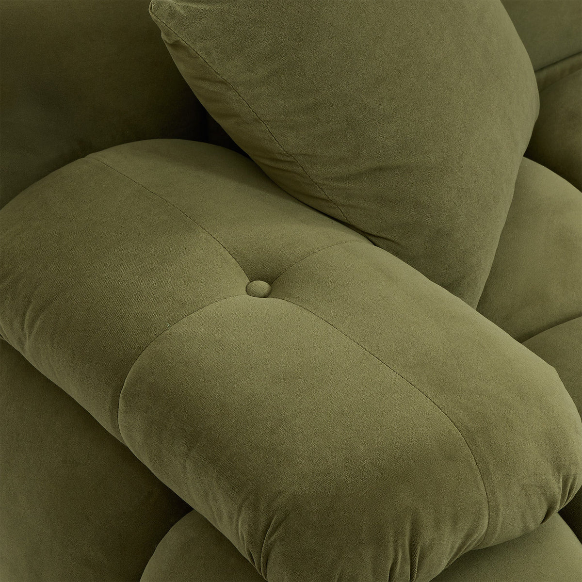 TOV Furniture Calliope Olive Green 118in Modular Sofa