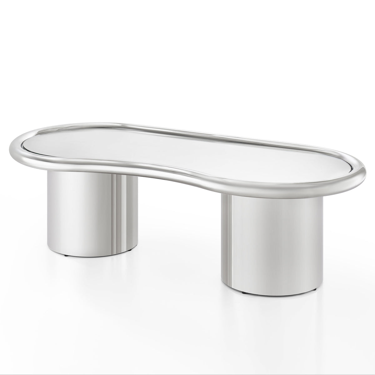 TOV Furniture Sorya Chrome Coffee Table