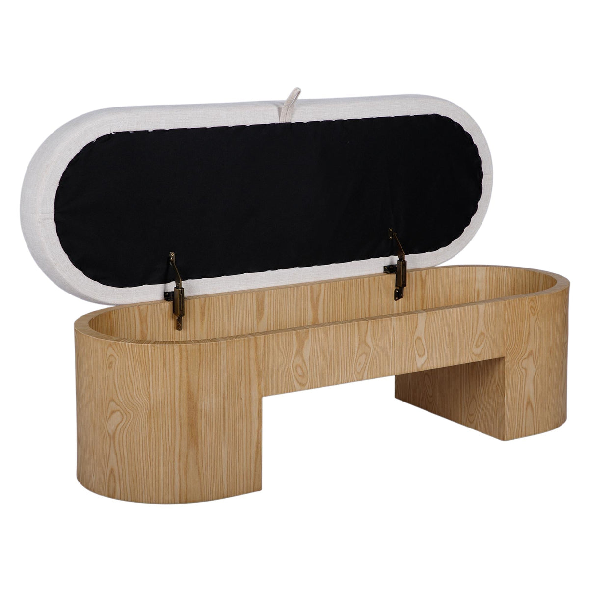 TOV Furniture Poppi Cream Performance Storage Bench