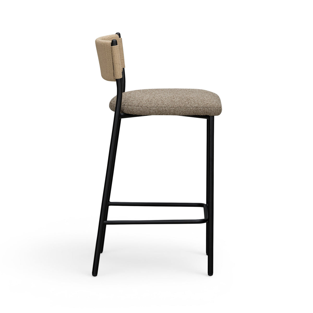 TOV Furniture Celine Brown Boucle Counter Stool