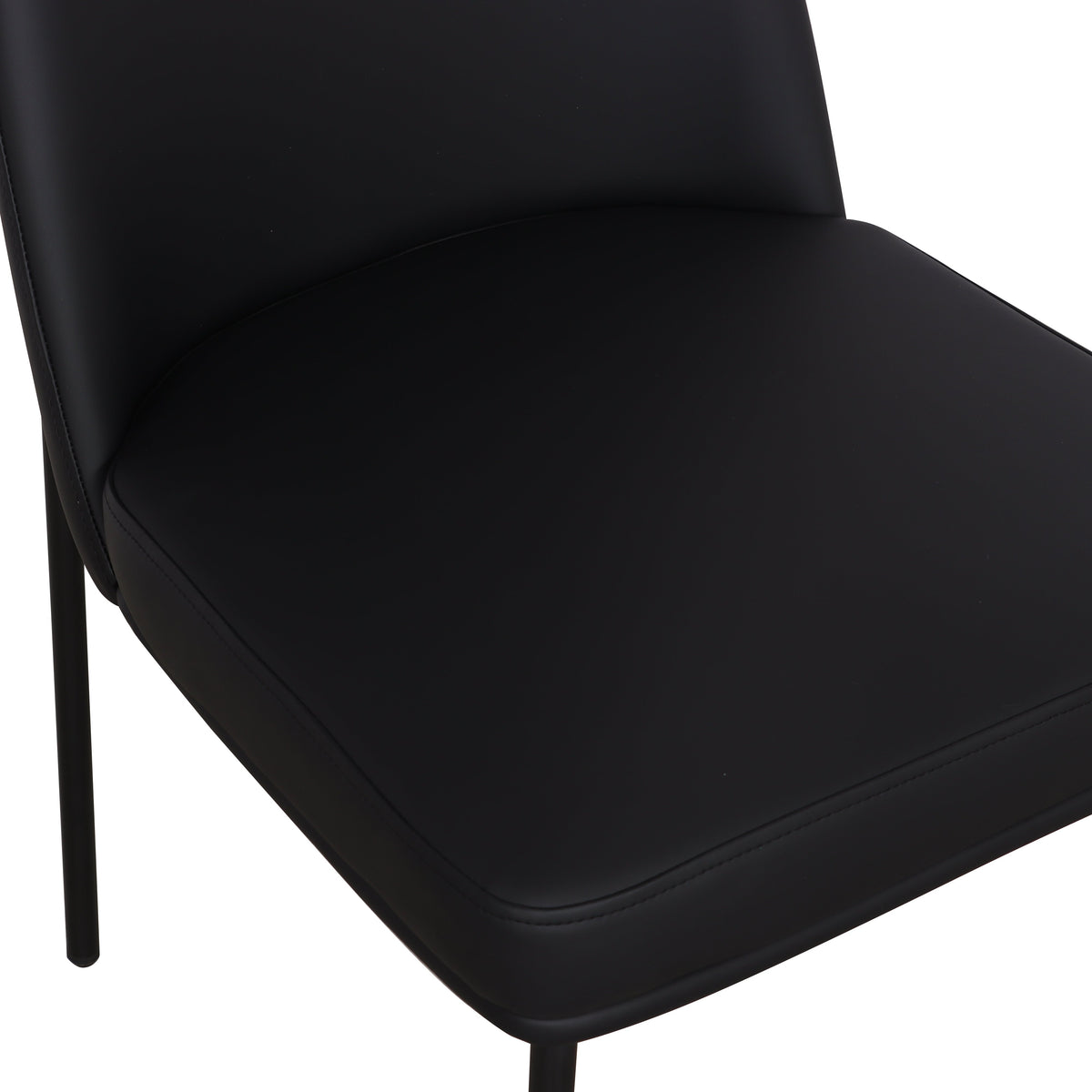 TOV Furniture Sydney Black Performance Vegan Leather Dining Chair Set of 2