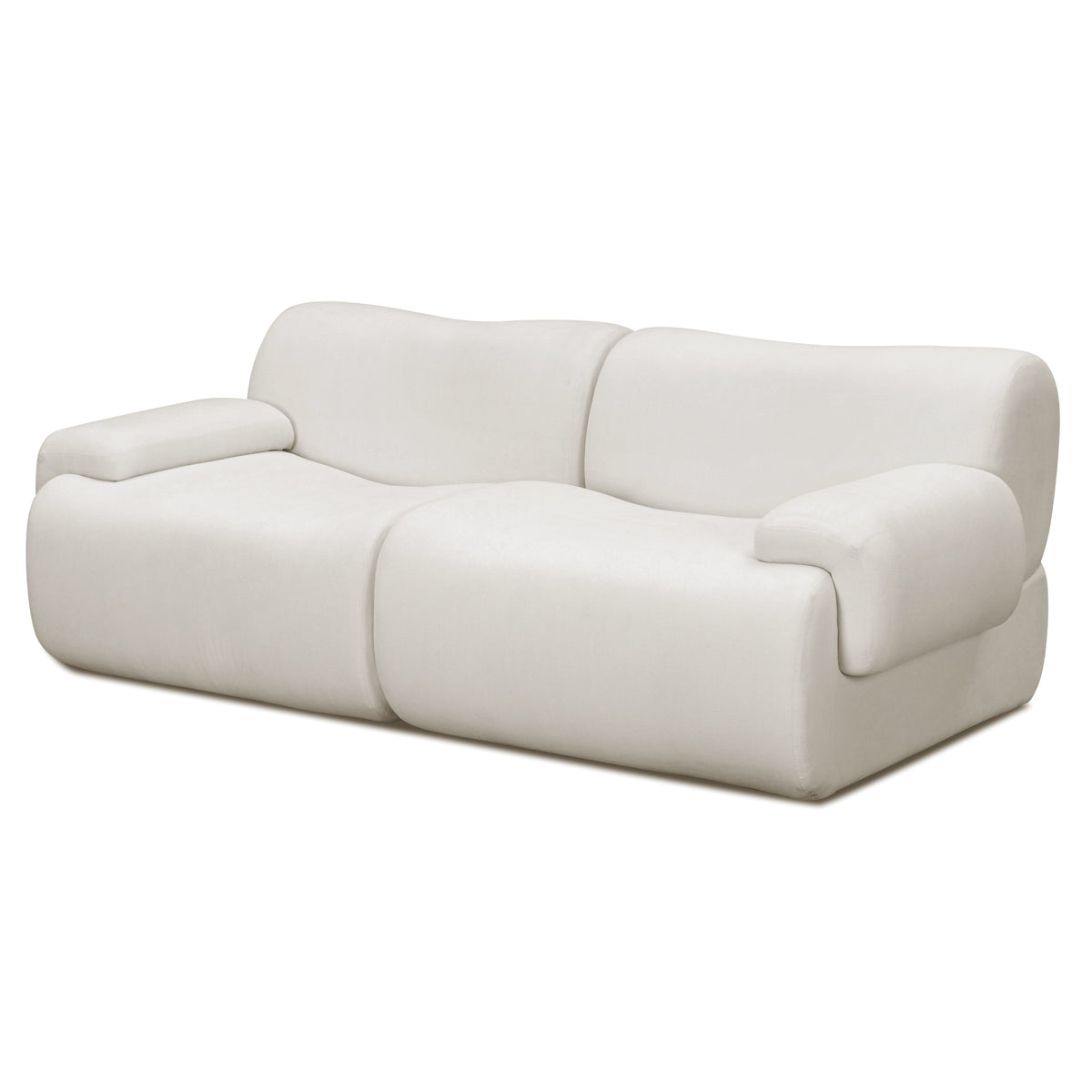 TOV Furniture Zenith Cream Modular Loveseat