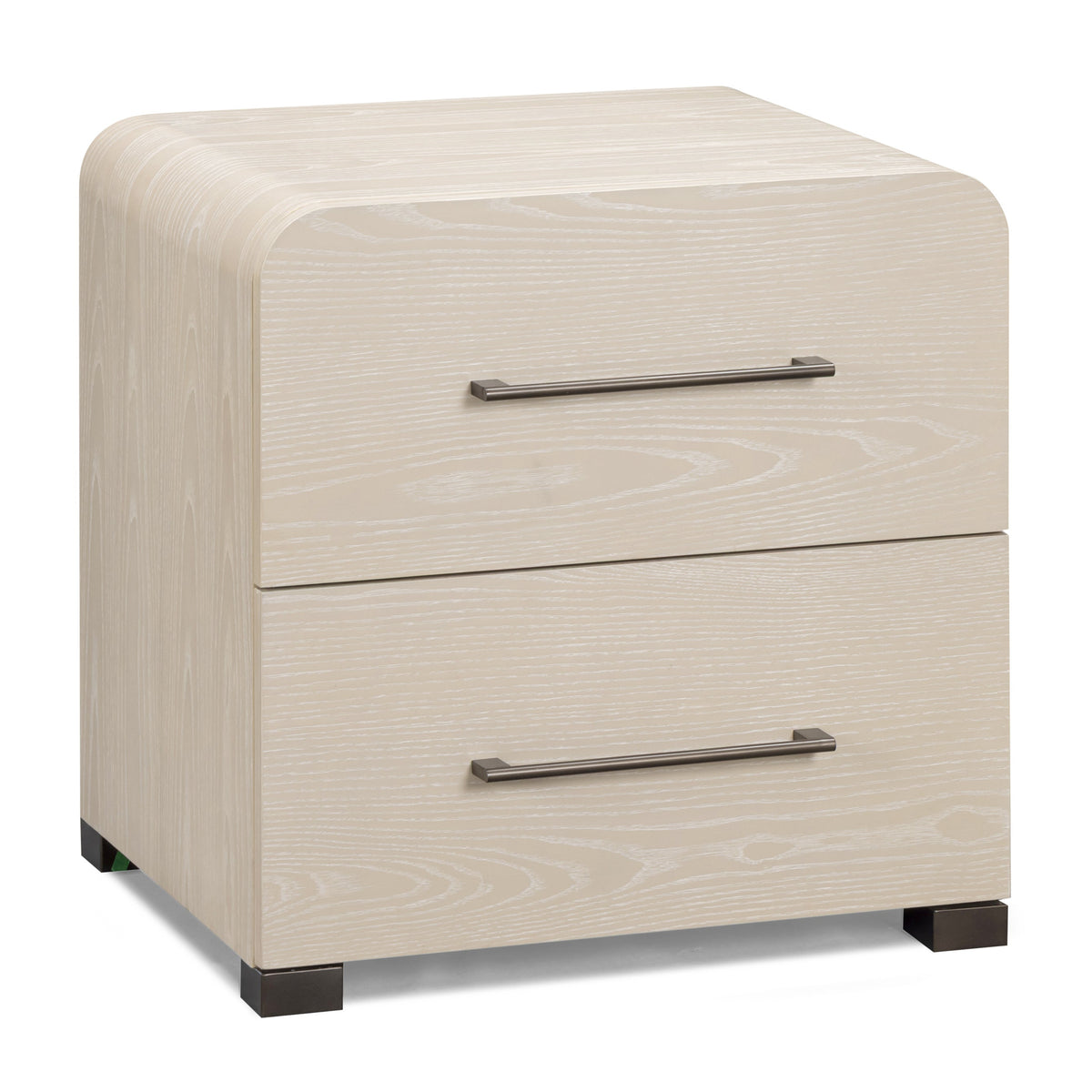 TOV Furniture Marissa Washed Ash 2-Drawer Nightstand in washed ash wood, primary product view