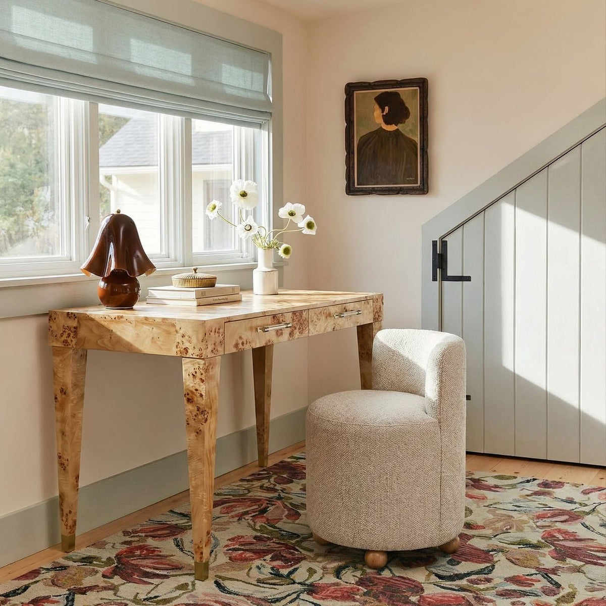 TOV Furniture Hakuna Cream Desk Chair