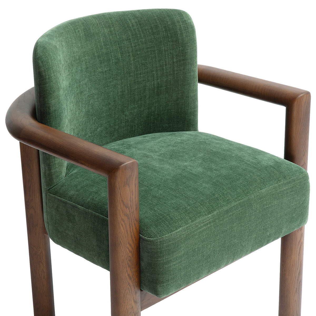TOV Furniture Irma Green Textured Performance Velvet Dining Chair