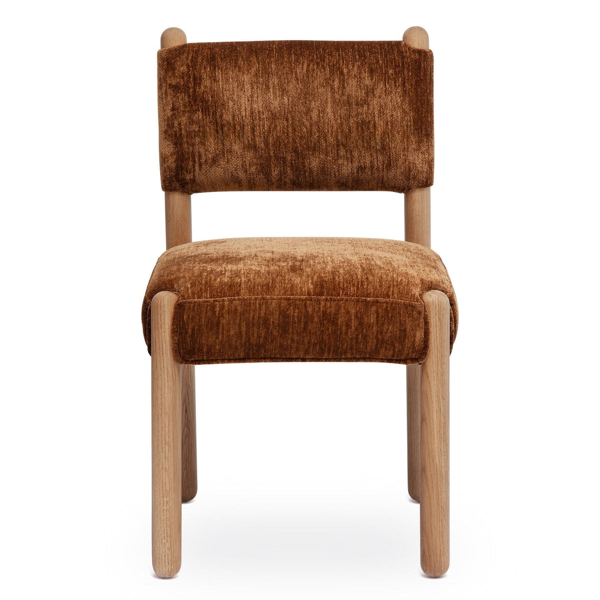 TOV Furniture Bruno Bronze Performance Chenille Straight Back Dining Chair