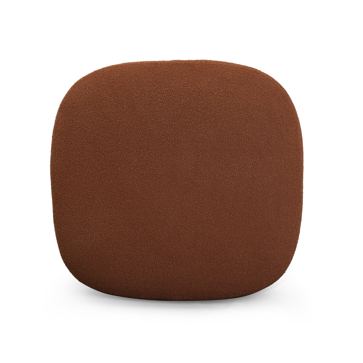TOV Furniture Domina Autumn Red Boucle Ottoman