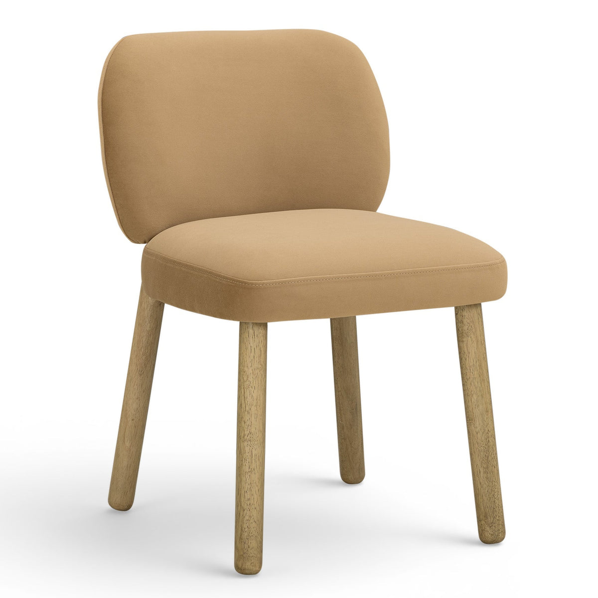 TOV Furniture Foxy Camel Performance Dining Chair in camel performance velvet over solid wood, primary product view