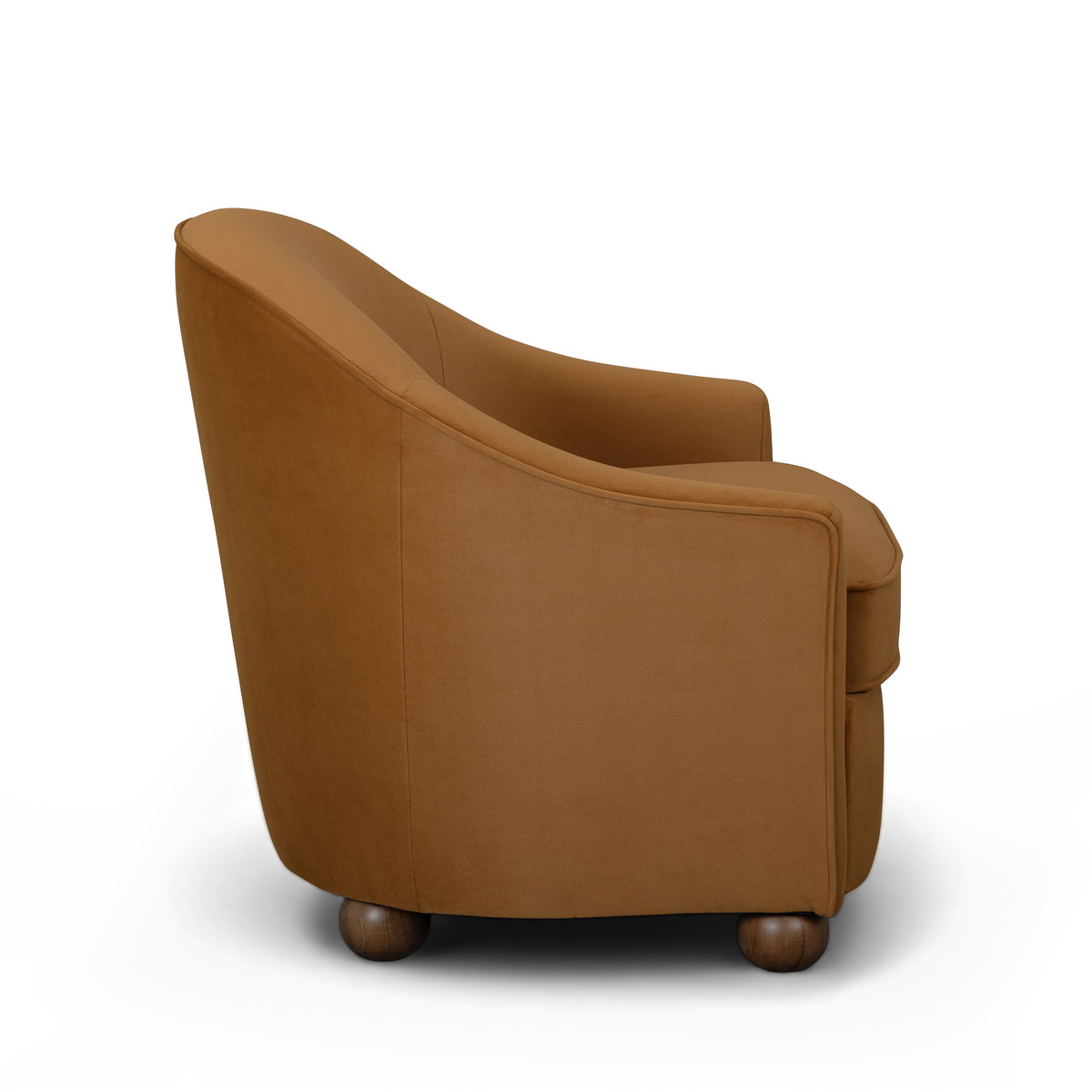 TOV Furniture Cettie Cognac Performance Velvet Accent Chair