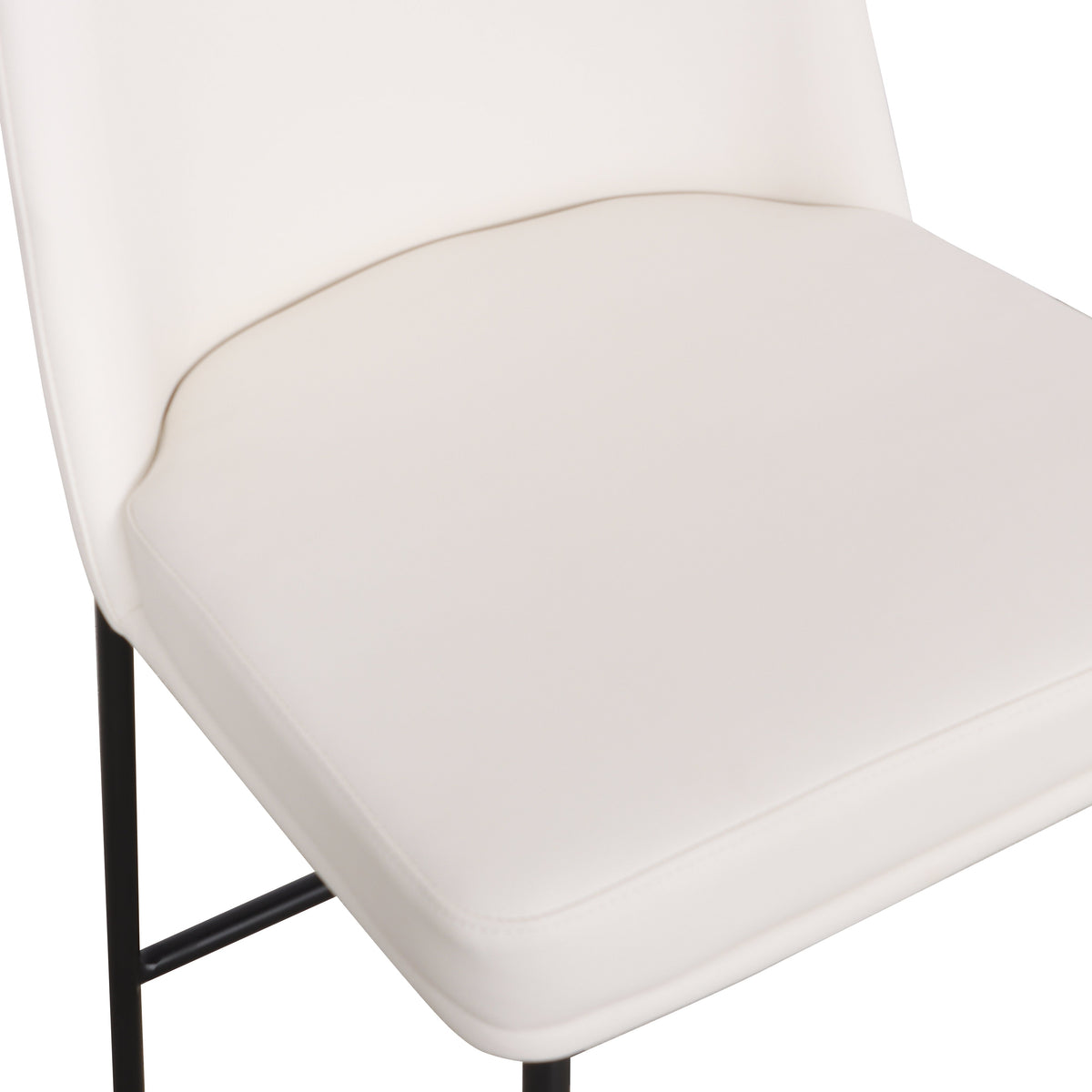 TOV Furniture Sydney Cream Performance Vegan Leather Counter Stool Set of 2
