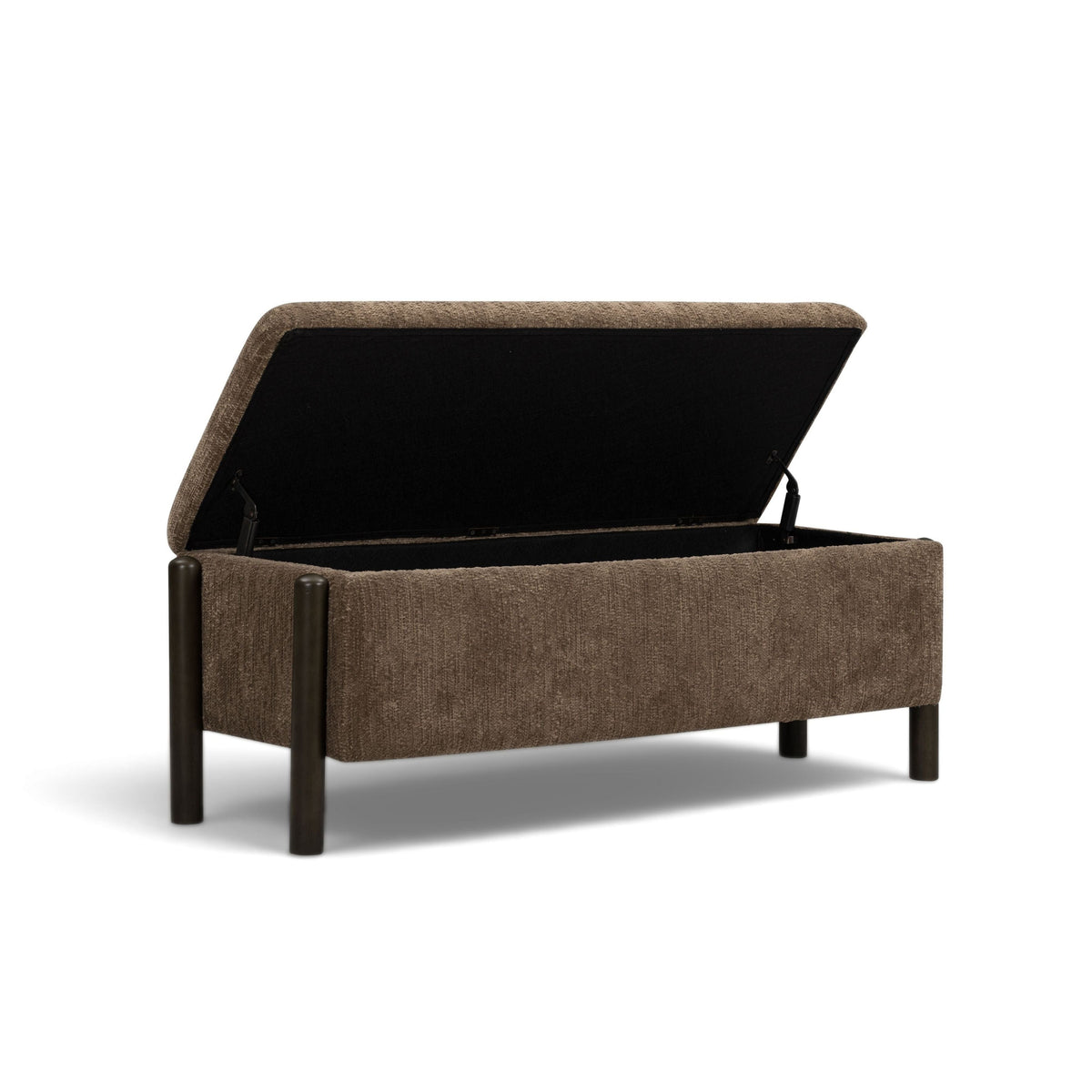 TOV Furniture Abby Nubby Brown Storage Bench