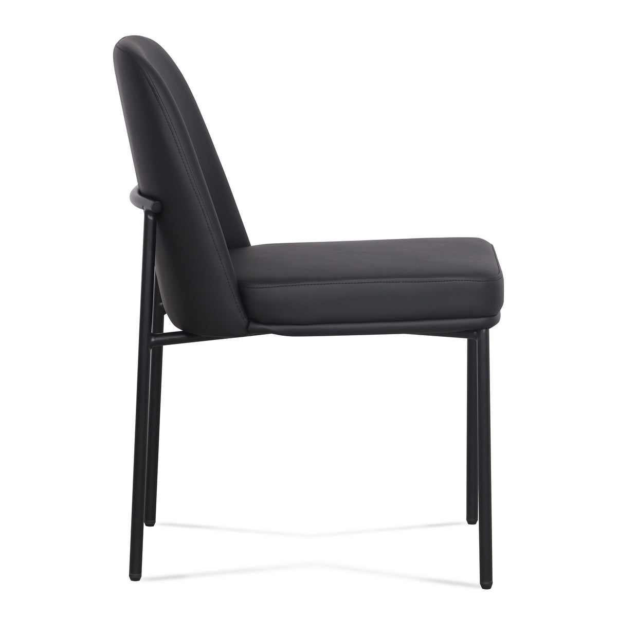TOV Furniture Sydney Black Performance Vegan Leather Dining Chair Set of 2