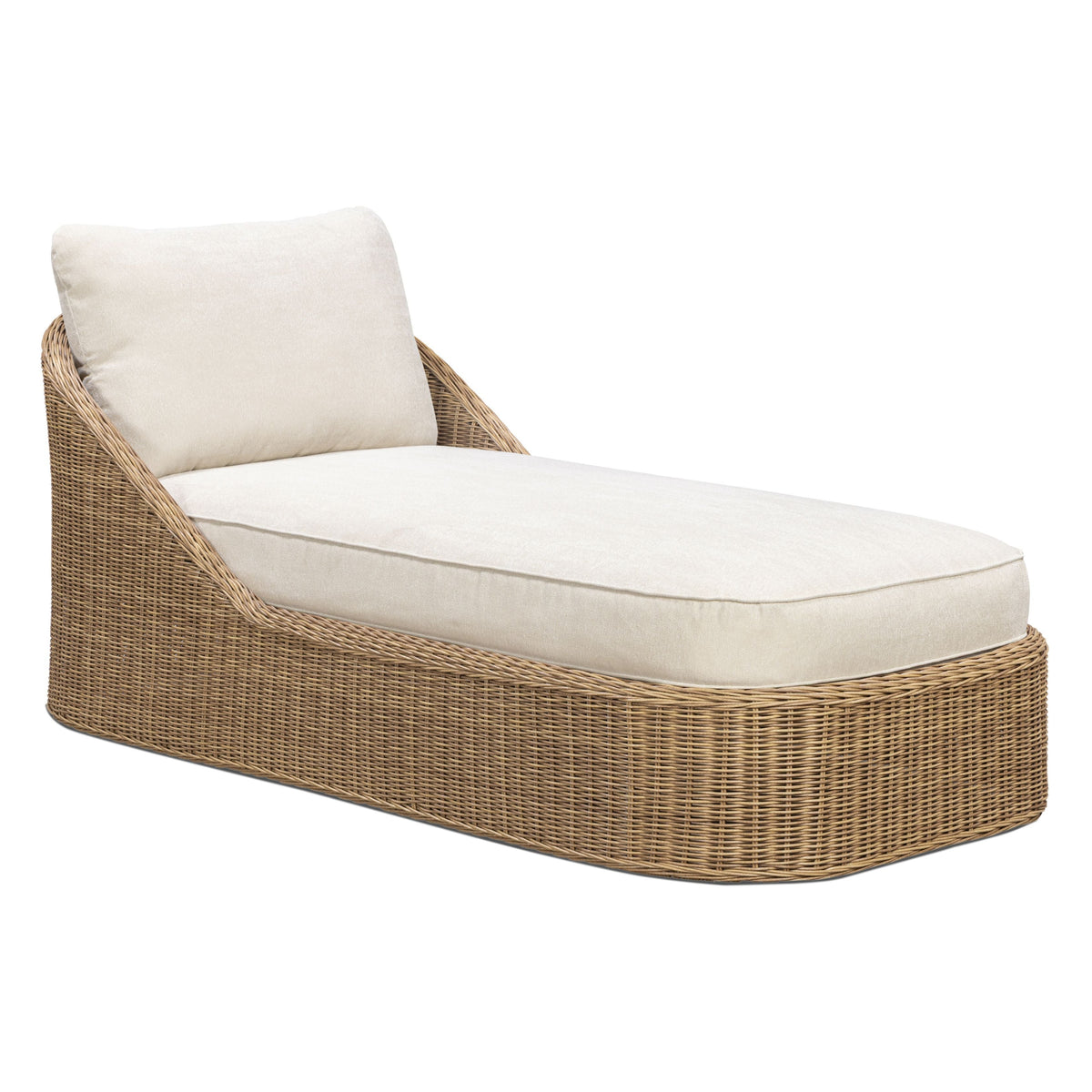 TOV Furniture Axel Cream Boucle Outdoor Lounge Chair