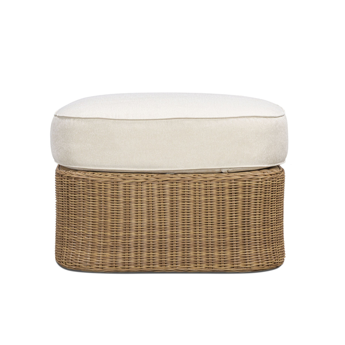 TOV Furniture Axel Cream Boucle Outdoor Ottoman