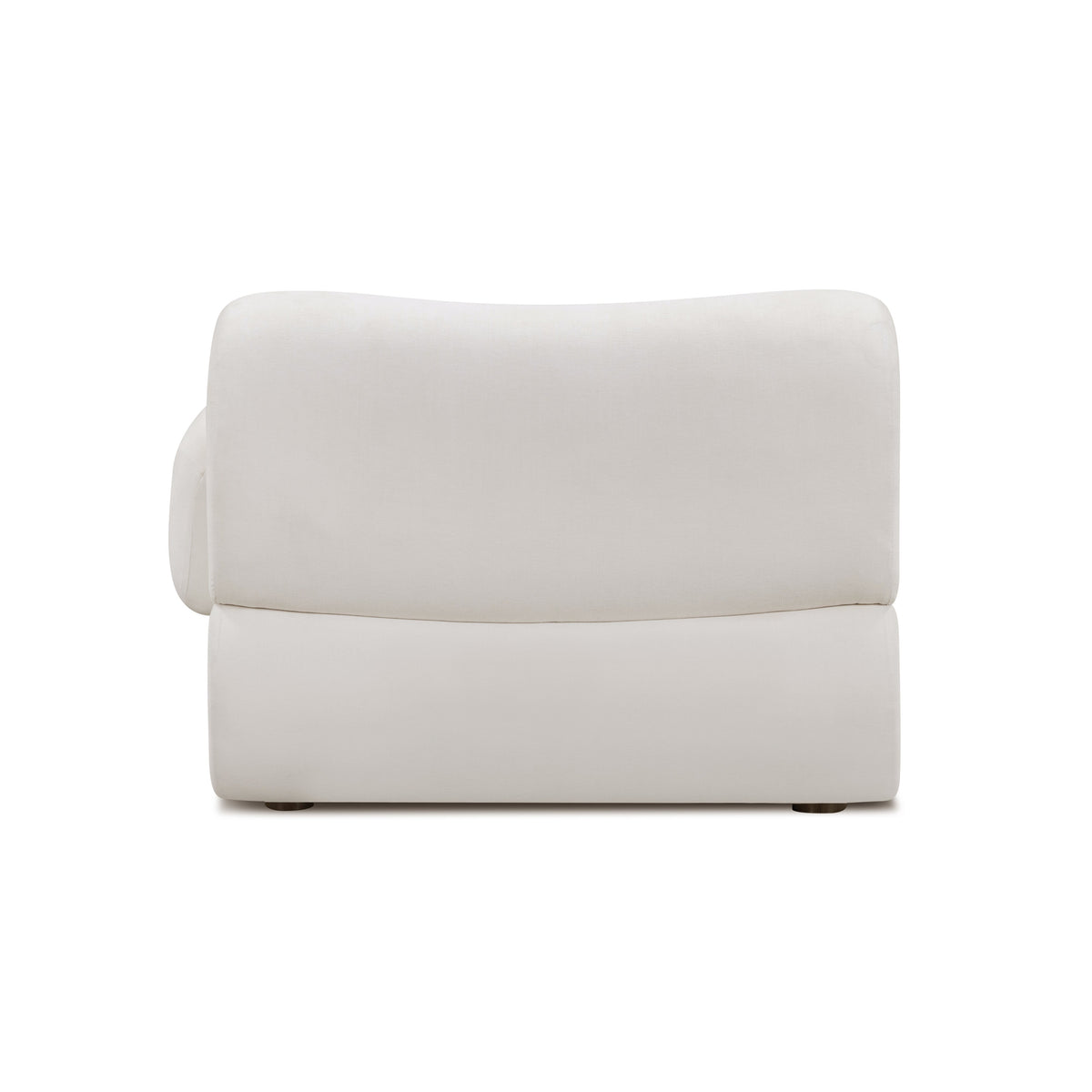 TOV Furniture Zenith Cream Upcycled Corner Chair