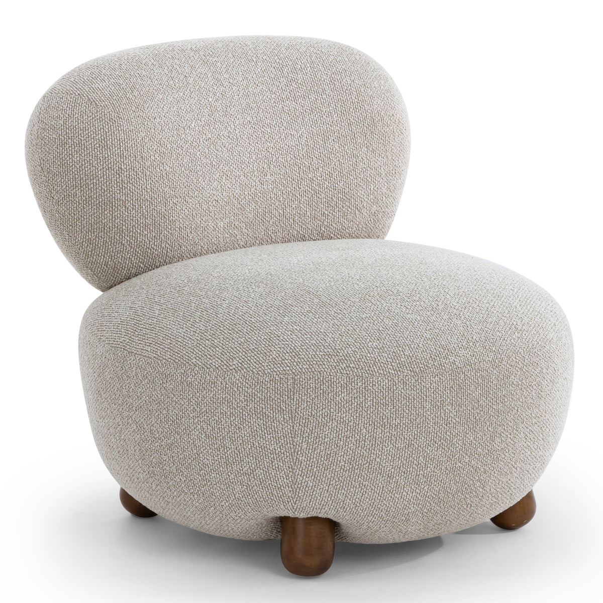 TOV Furniture Pucker Warm Gray Accent Chair