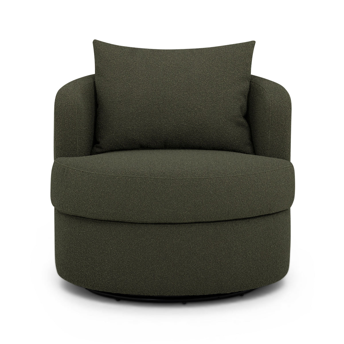 TOV Furniture Silvi Kale Green Performance Boucle Swivel Chair
