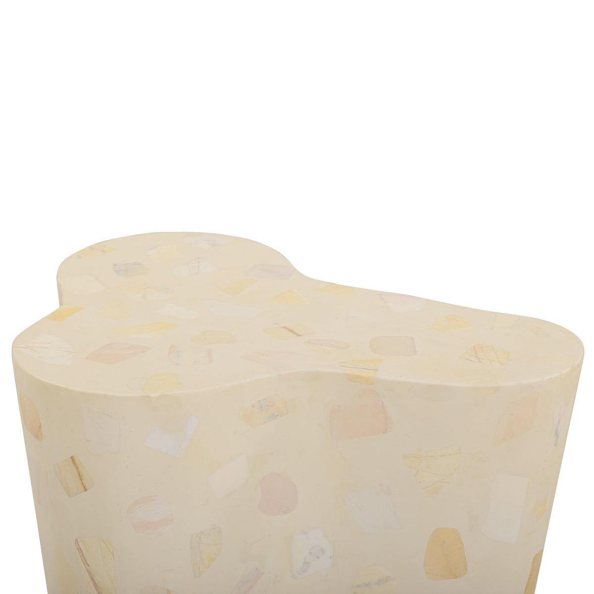 TOV Furniture Slab Faux Terrazzo Indoor/Outdoor Side Table