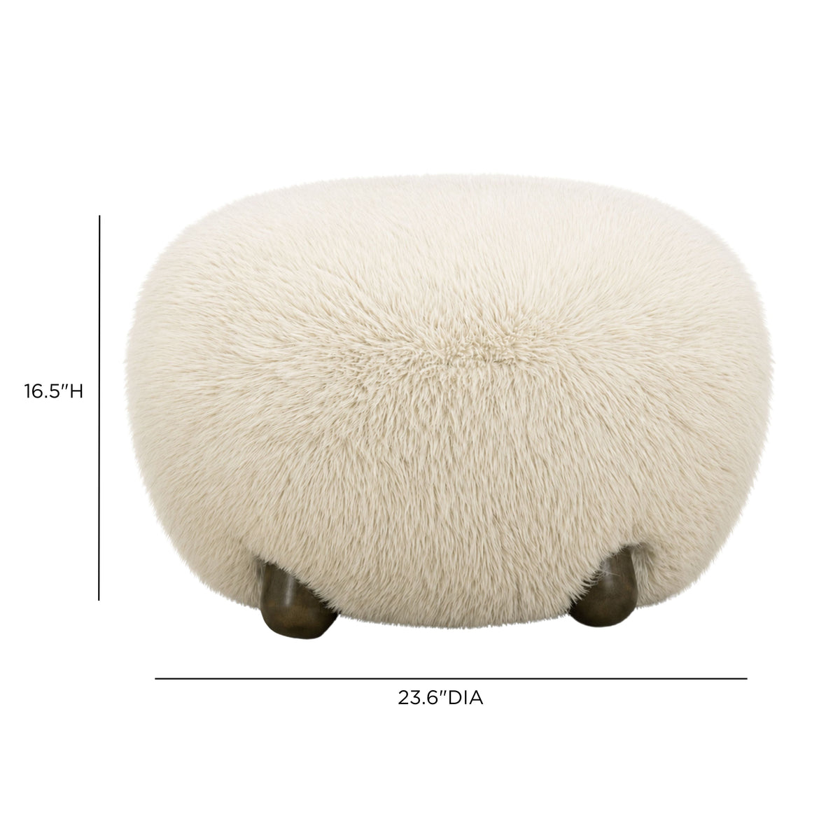 TOV Furniture Pucker Natural Ottoman