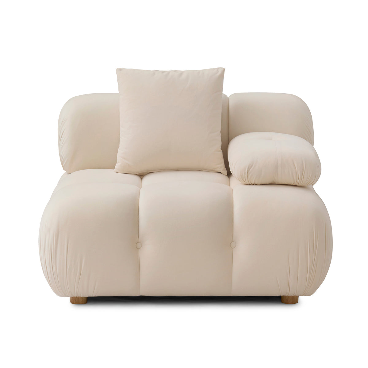 TOV Furniture Calliope Off White Performance Modular Corner Chair