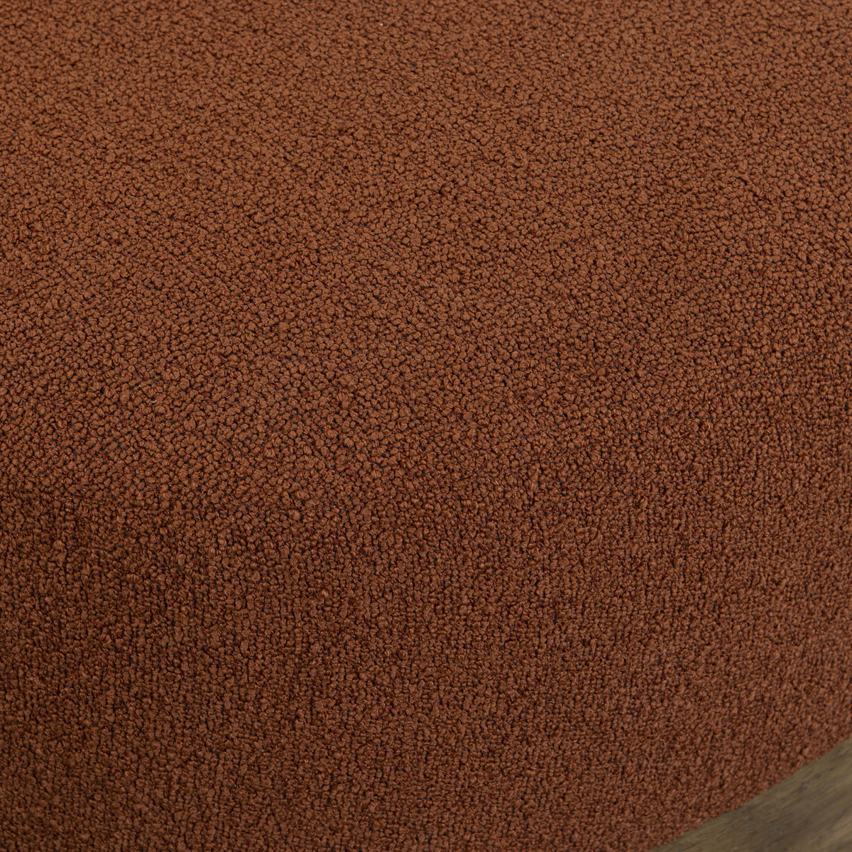 TOV Furniture Domina Autumn Red Boucle Ottoman