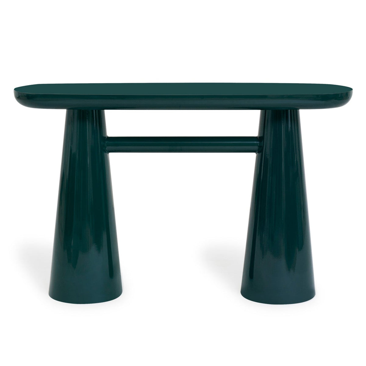 TOV Furniture Baila Green Glossy Lacquer Console Table