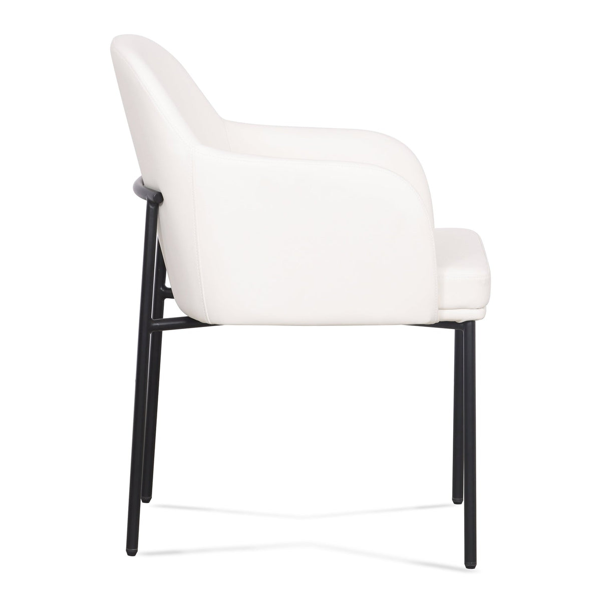 TOV Furniture Sydney Cream Performance Vegan Leather Armchair Set of 2