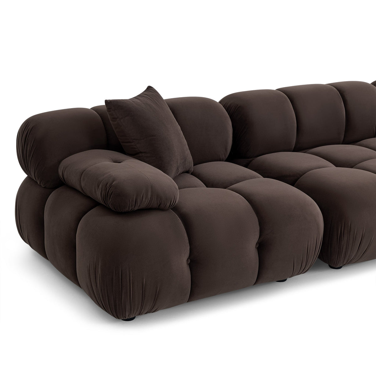TOV Furniture Calliope Dark Brown Performance 4-Piece Modular Sectional