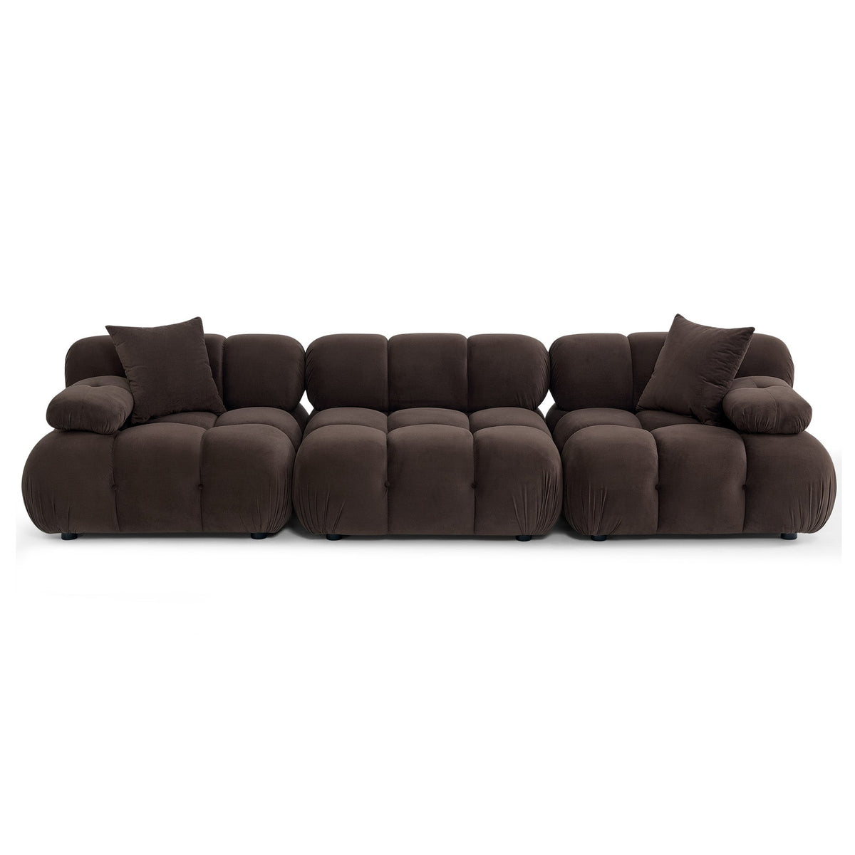 TOV Furniture Calliope Dark Brown 118in Modular Sofa