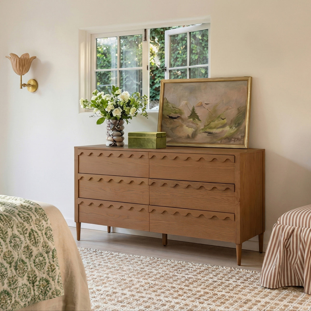 TOV Furniture Oodle Walnut 6-Drawer Dresser