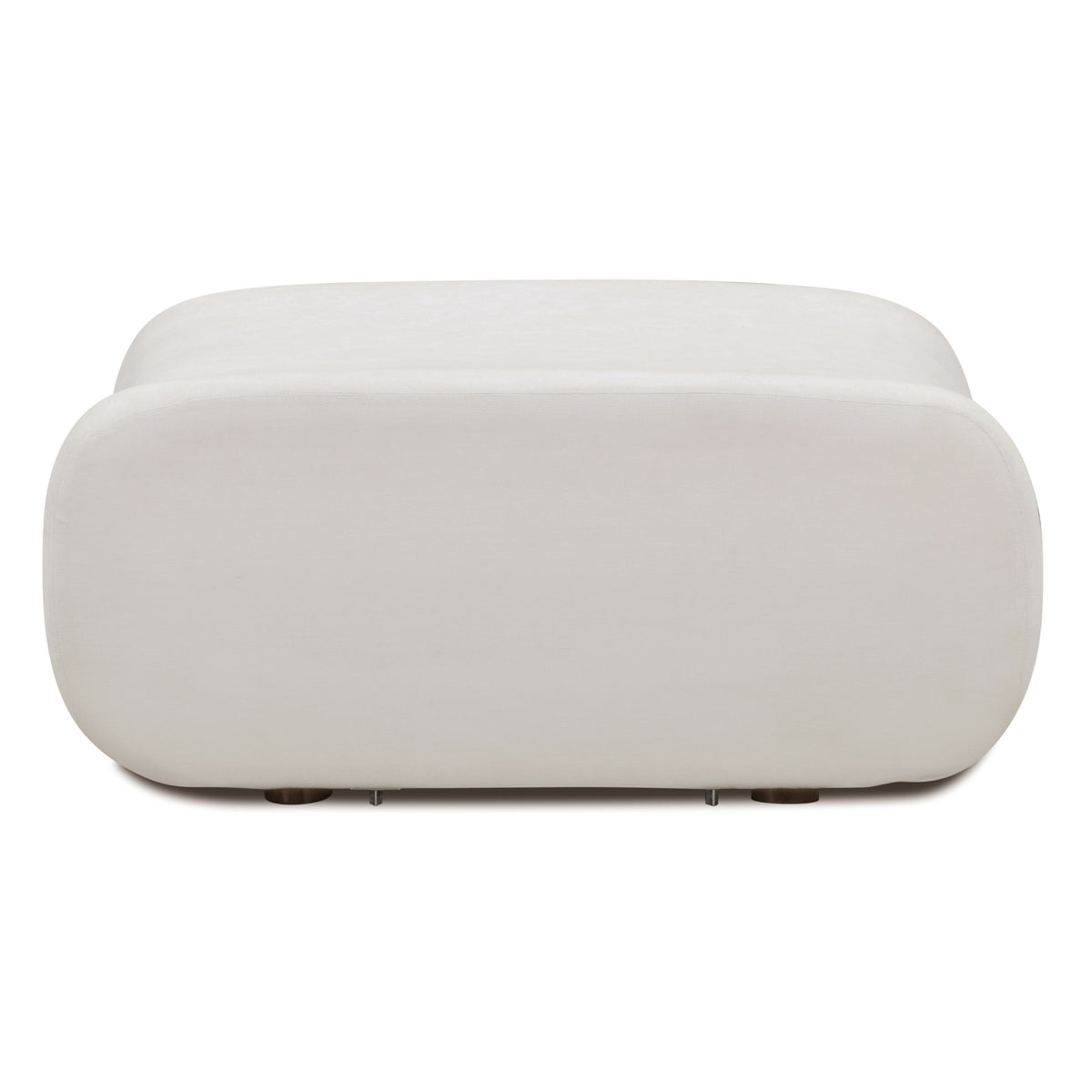 TOV Furniture Zenith Cream Upcycled Ottoman