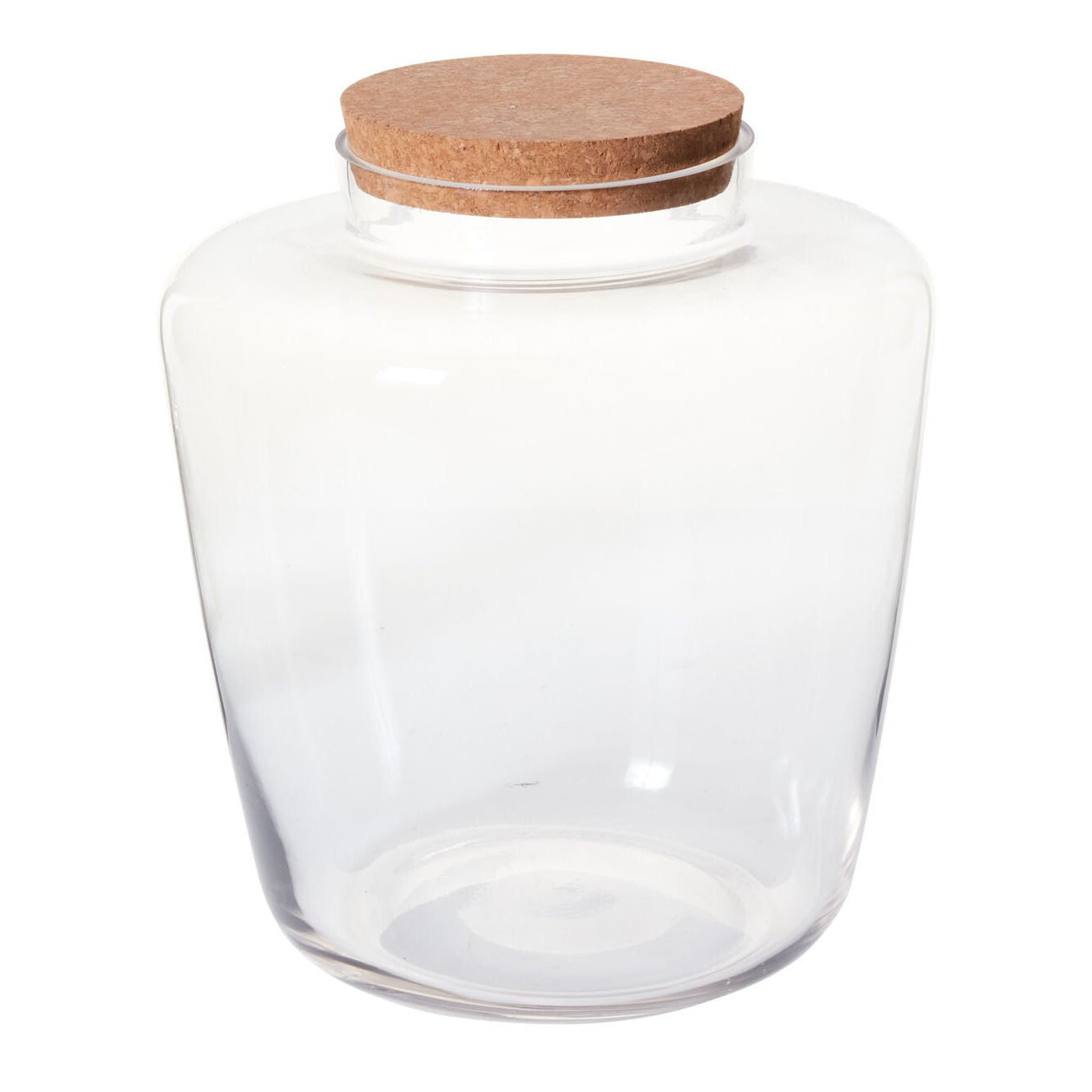Message Terrarium styled view, clear glass terrarium with cork lid