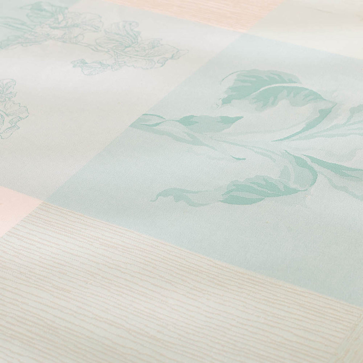 Garnier Thiebaut Mille Iris D'Eau Aqua Jacquard Tablecloth