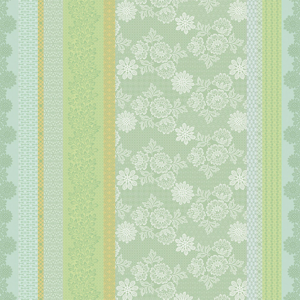 Garnier Thiebaut Mille Lace Amande Jacquard Tablecloth