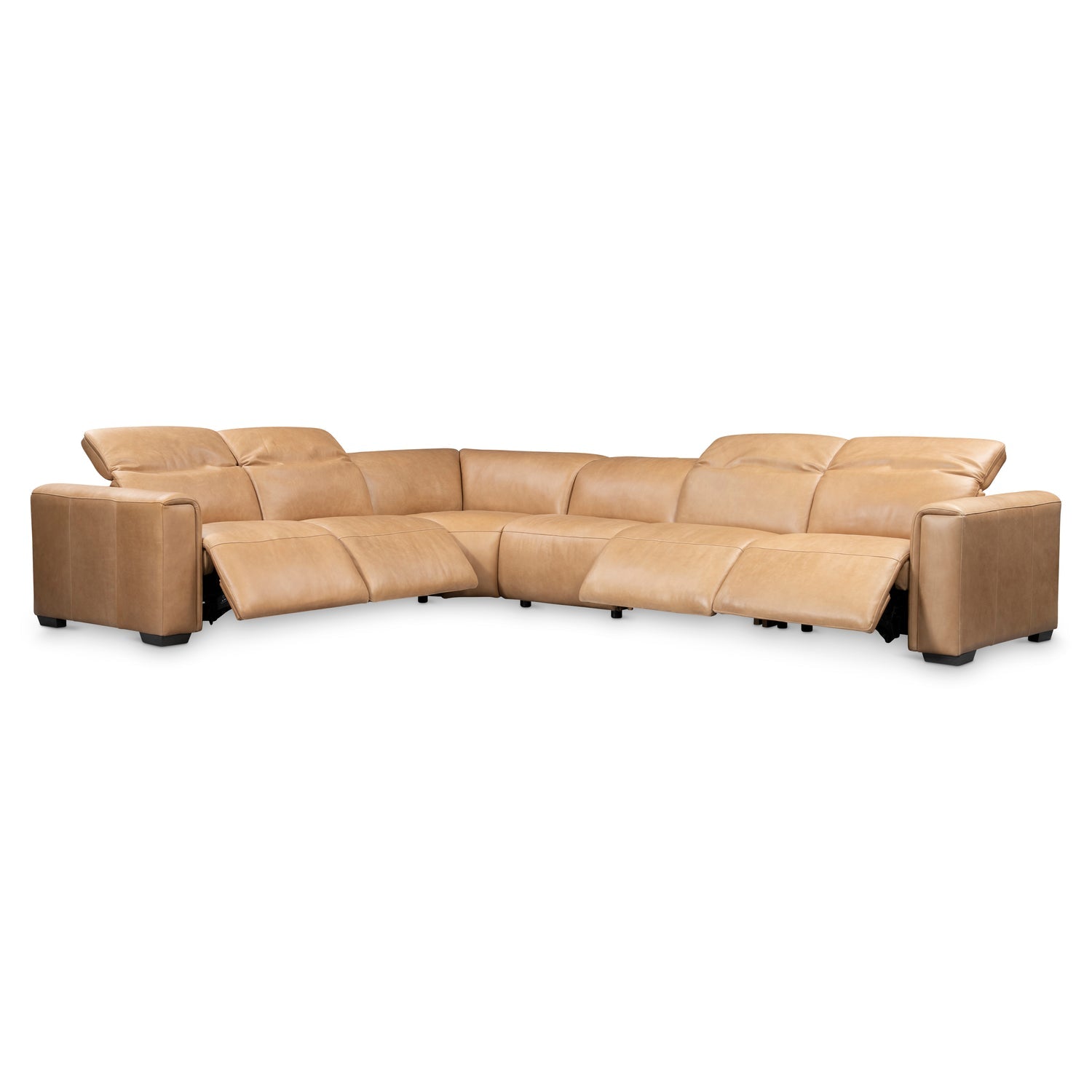 Bernhardt Living Billings Leather Power Motion Sectional Sofa