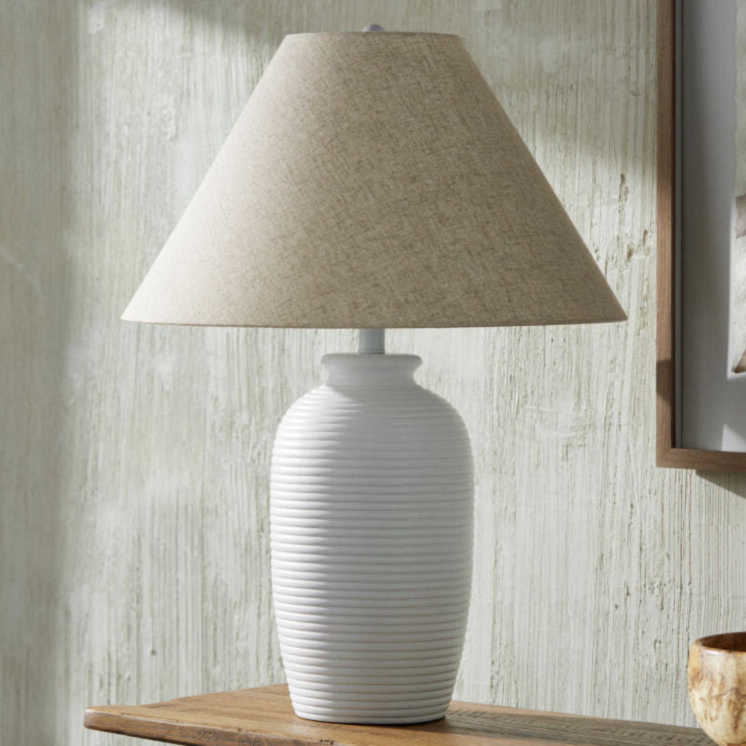 Sea Drift Rattan Accent Table Lamp