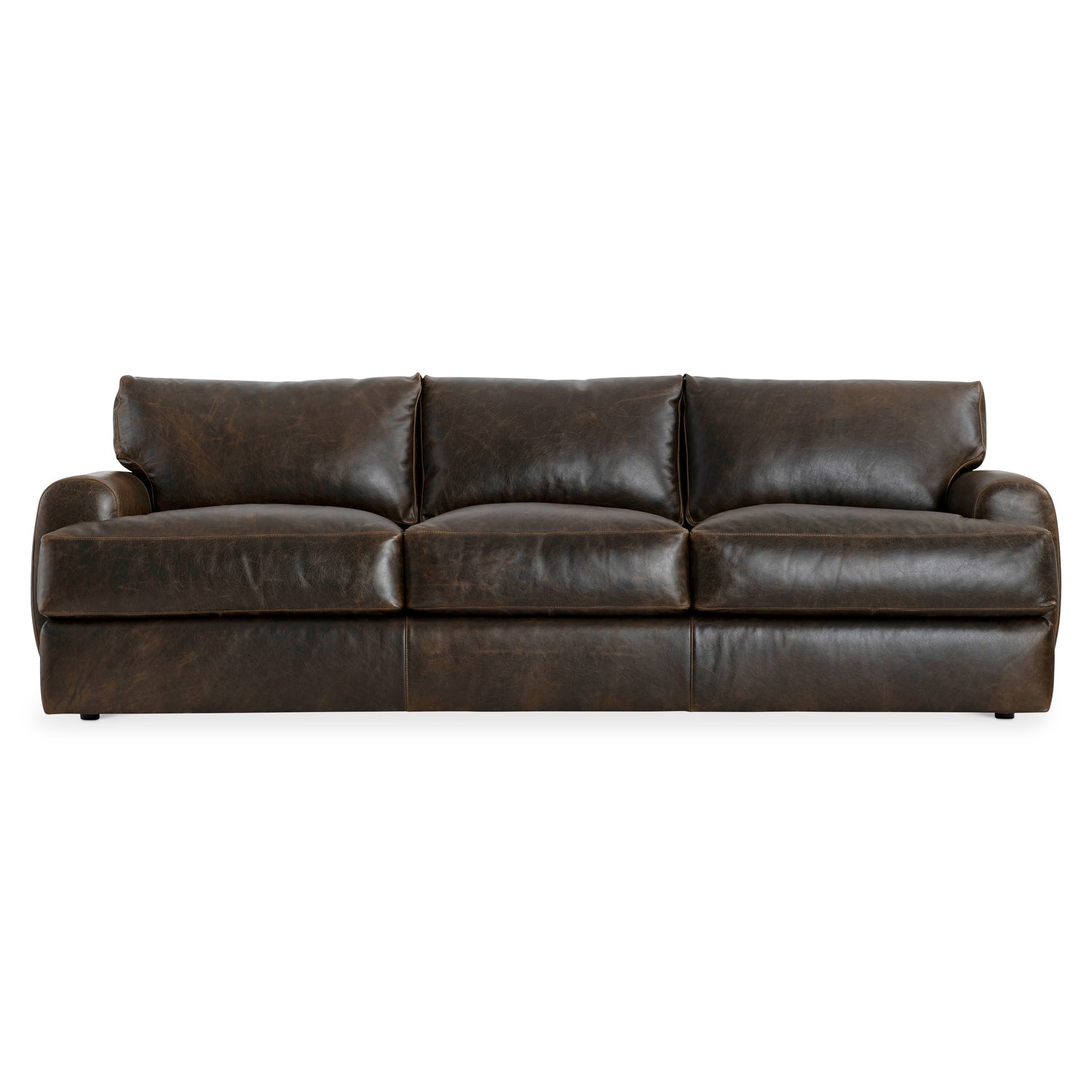 Bernhardt Living Cameron Leather Sofa