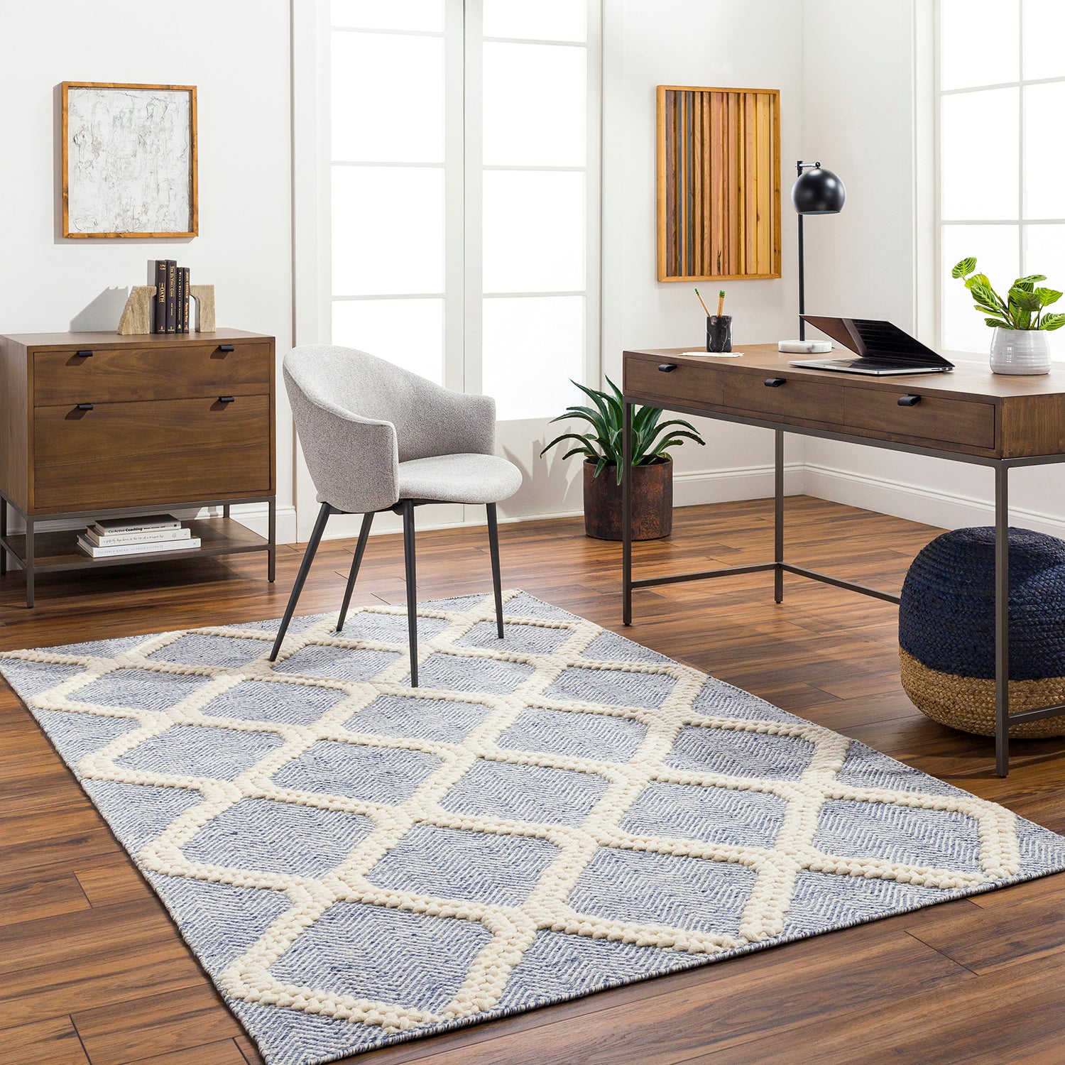 Surya Nina Diamond Hand Woven Rug