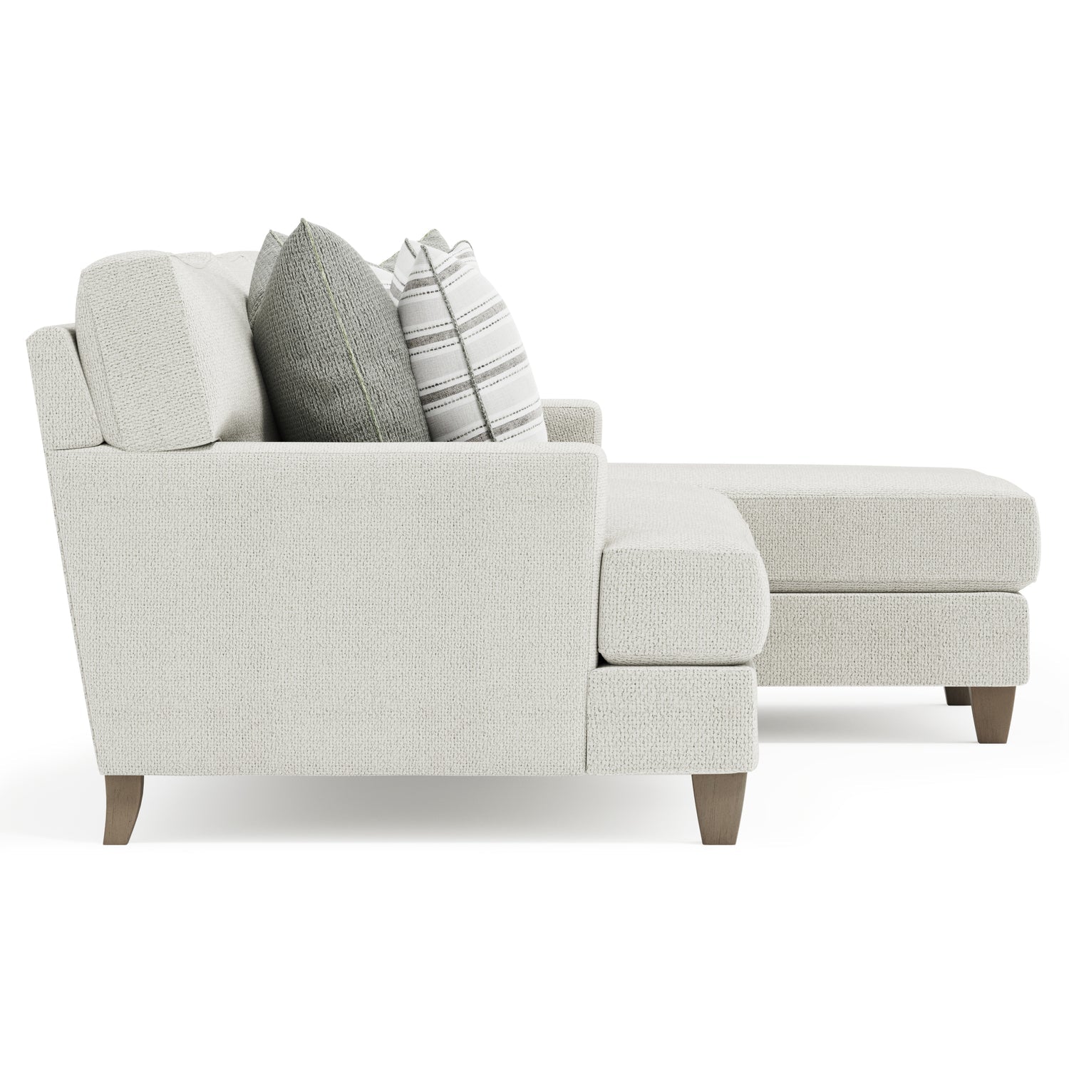 Bernhardt Living Mila 2-Piece Right Facing Fabric Sectional Sofa