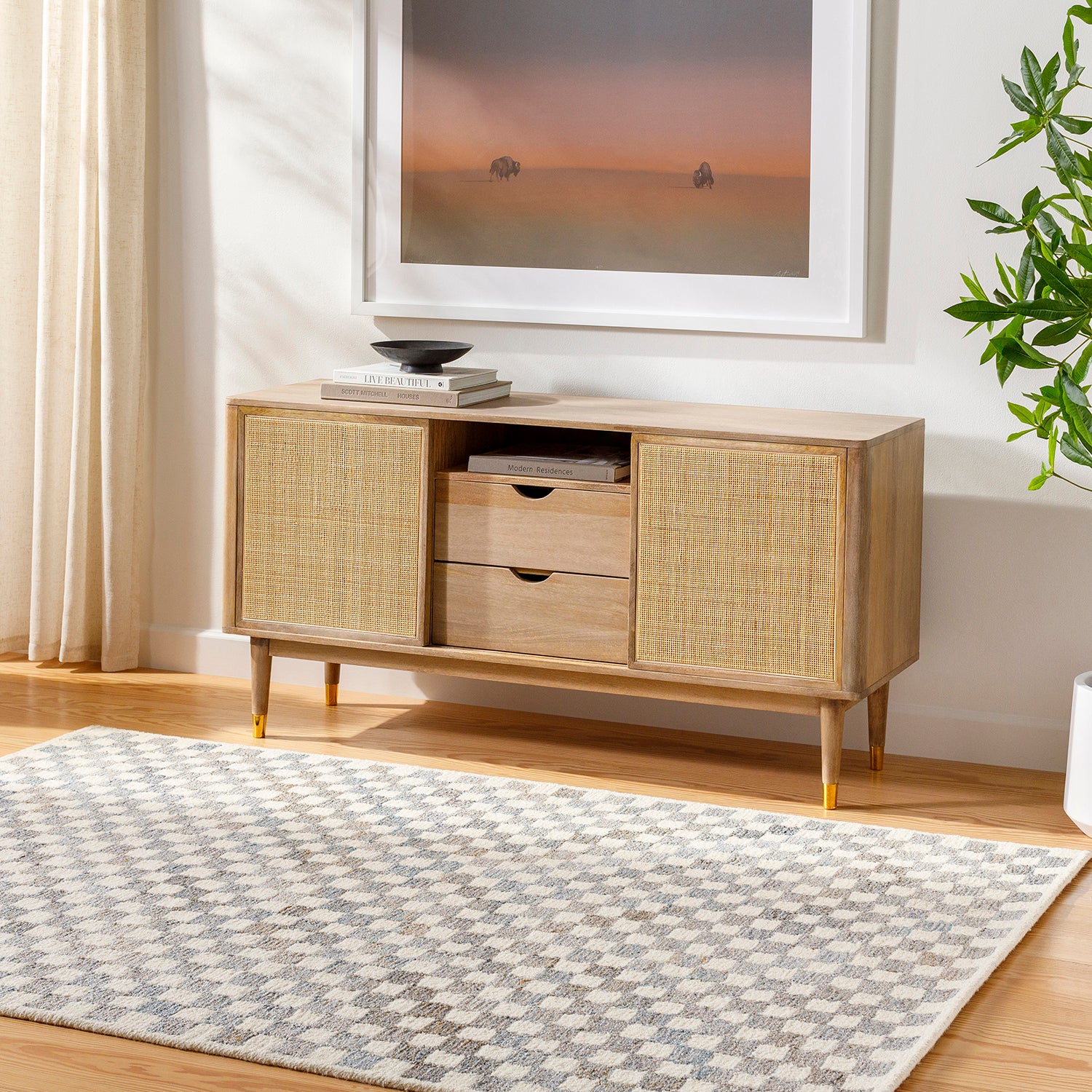 Livabliss Ottawa Checker Hand Tufted Rug