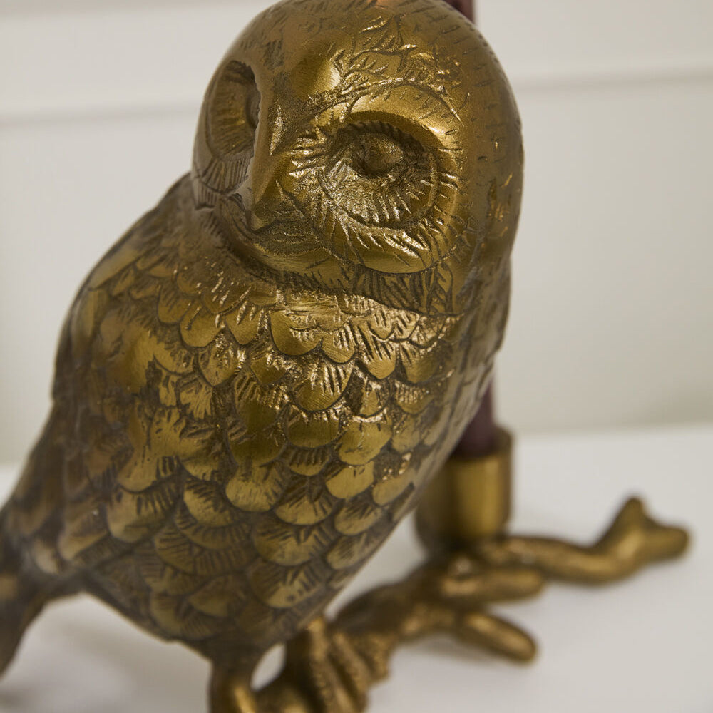 Owl's Watch Candleholder