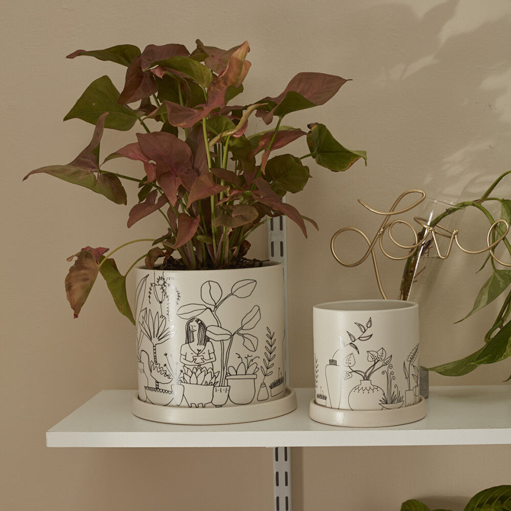 Plant Lady Pot for home and event decor