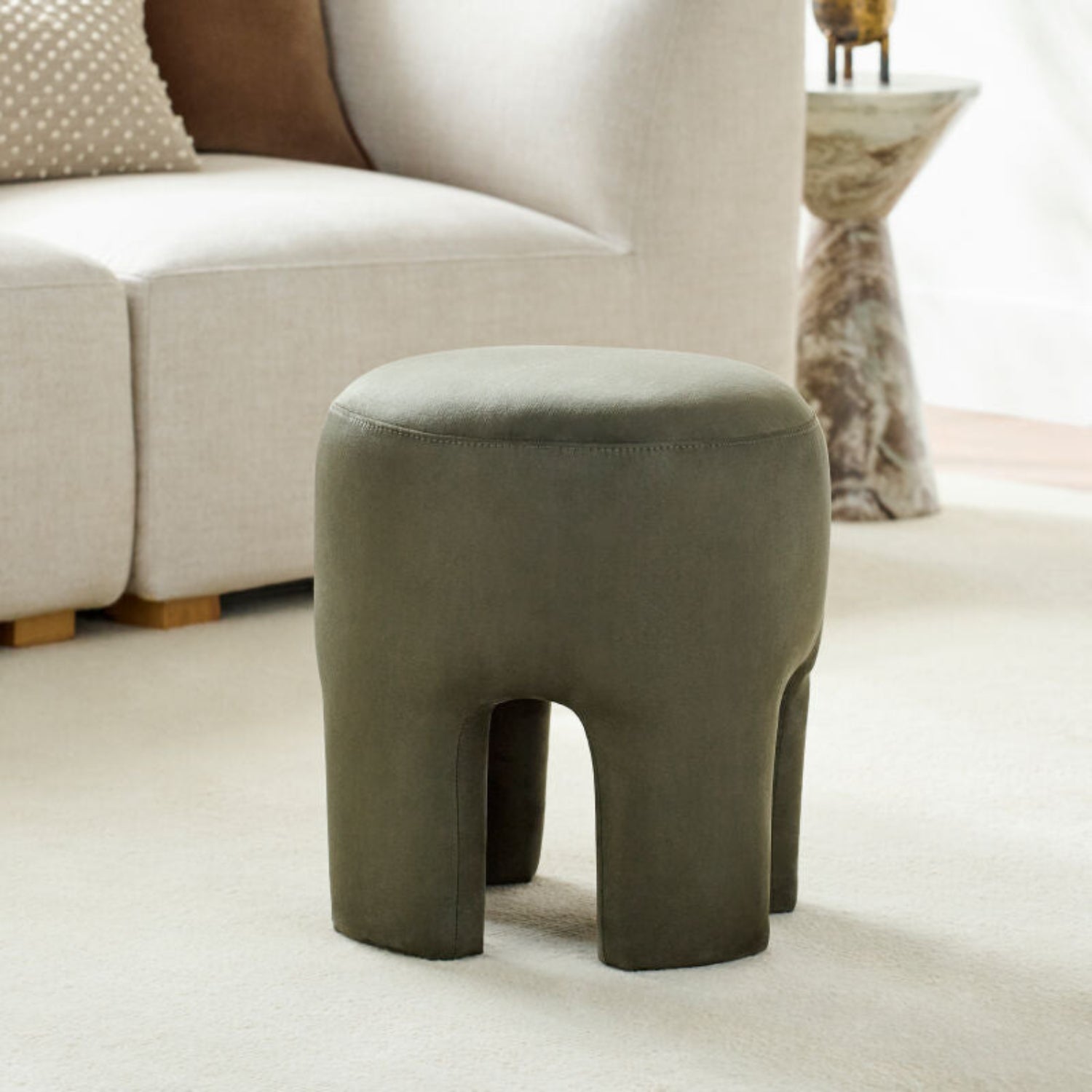 Ploom Polyester Ottoman