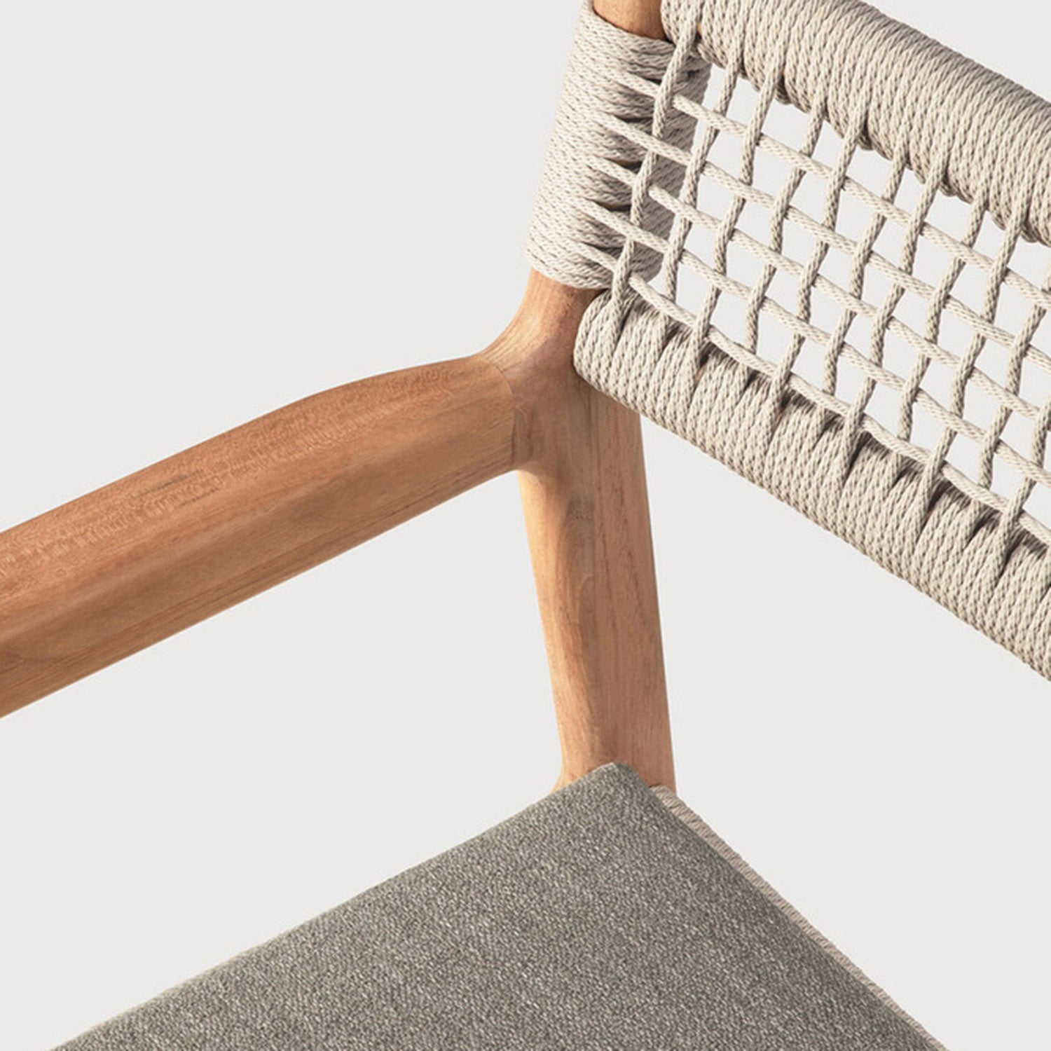 Ethnicraft Jack Woven Outdoor Dining Arm Chair
