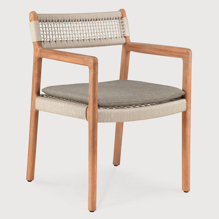 Ethnicraft Jack Woven Outdoor Dining Arm Chair