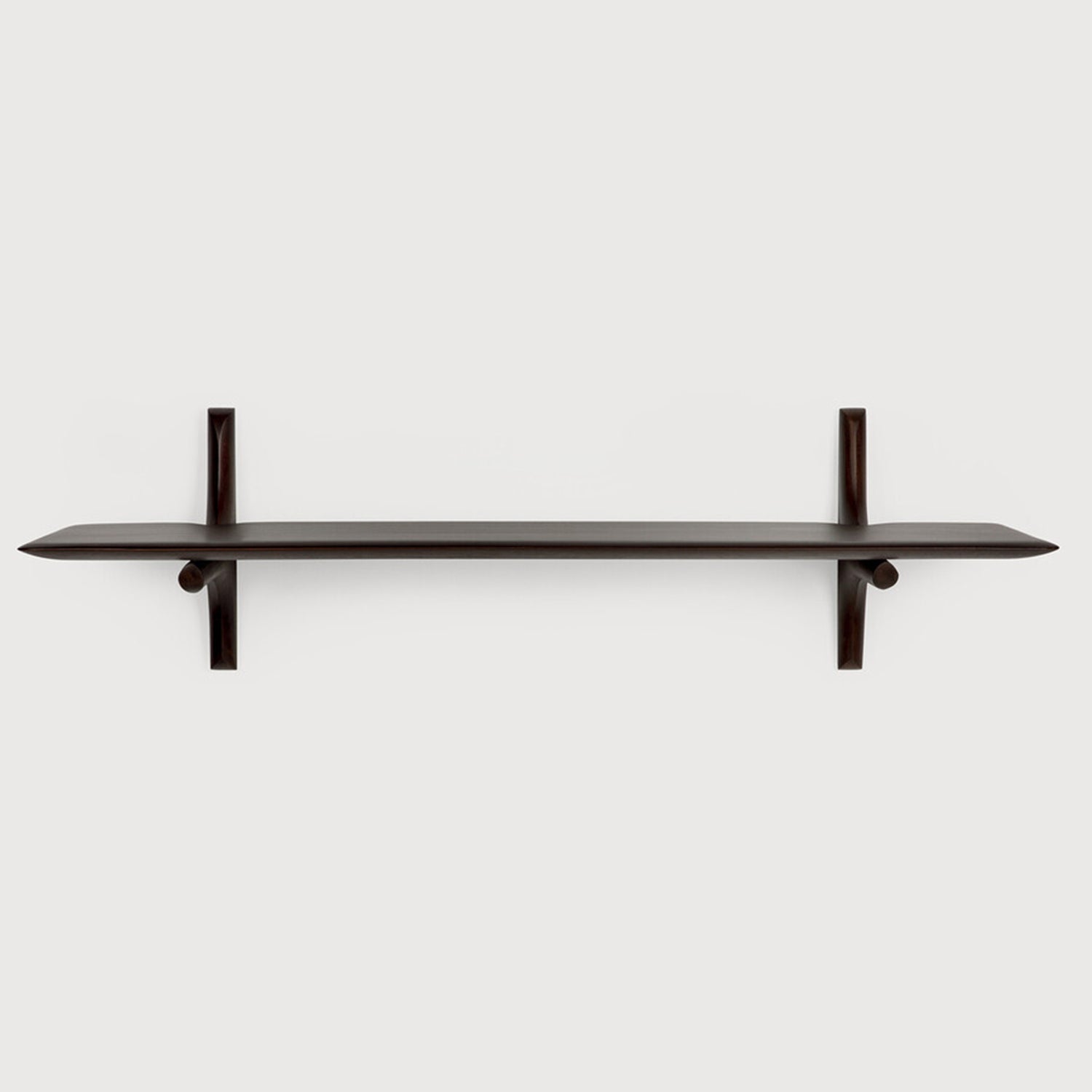 Ethnicraft PI Mahogany Dark Brown Wall Shelf