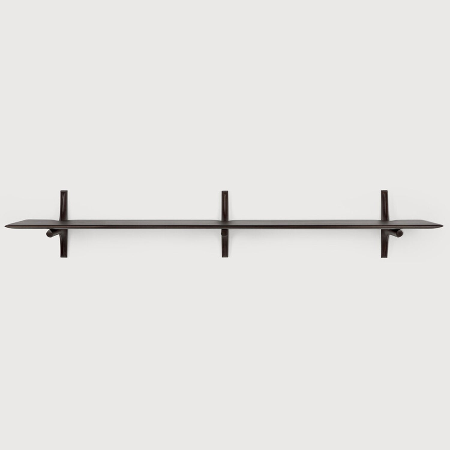 Ethnicraft PI Mahogany Dark Brown Wall Shelf